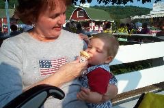 Always getting ice cream from Nana!