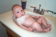 I cannot believe you put me in the sink!
