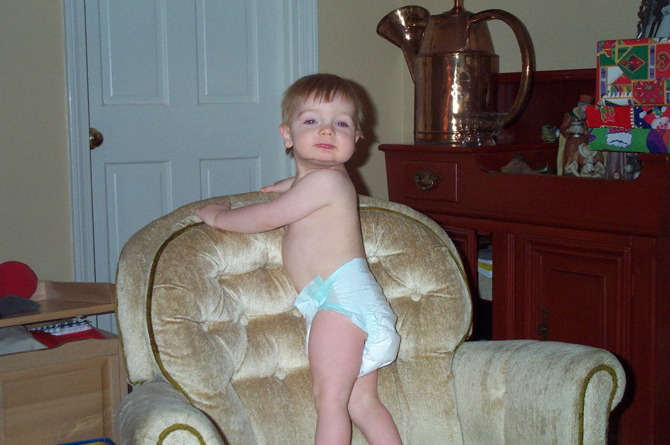 The diaper doesn't do much for my butt, does it?