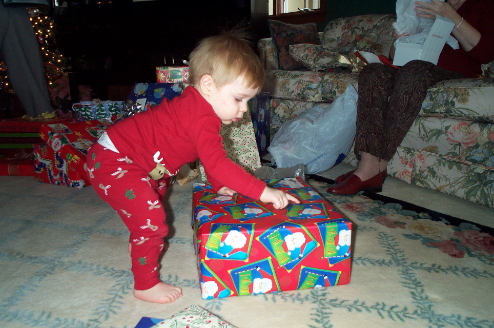 Santa's on the paper!