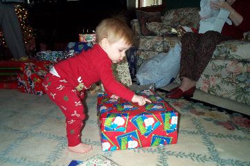 Santa's on the paper!