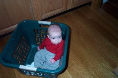 Daddy made a makeshift playpen