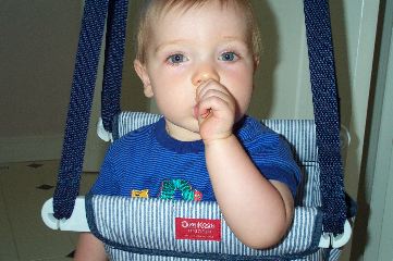 Enjoying his thumb