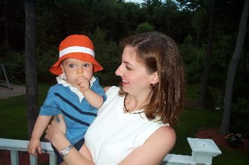 Bright orange sun hat