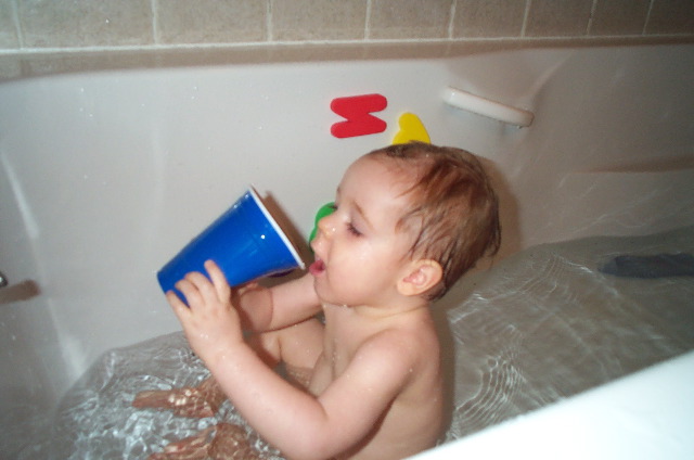 Thinks he's gonna get a drink