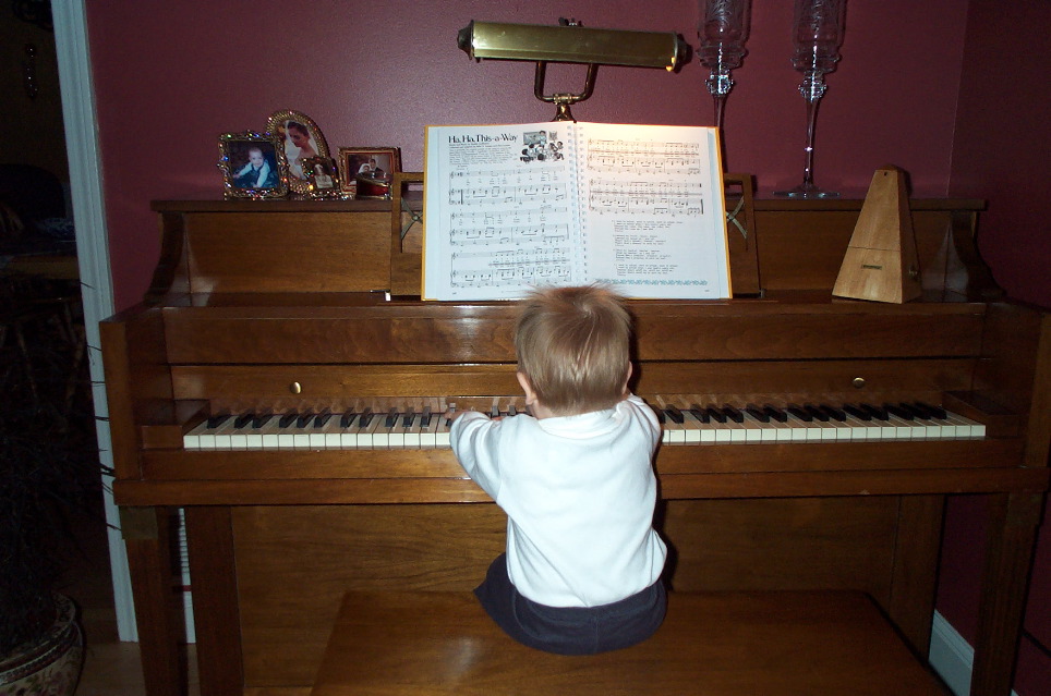 Working on his masterpiece